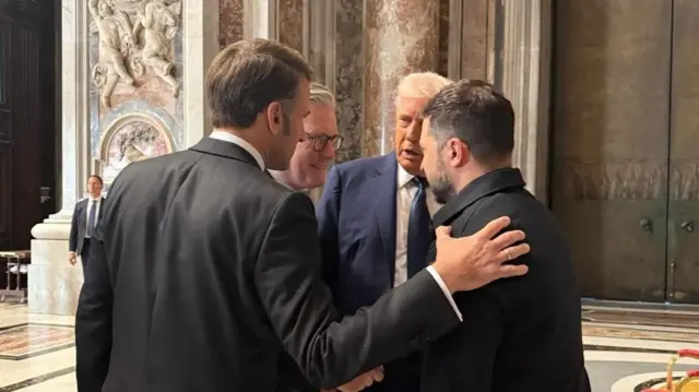 Макрон, Стармер, Трамп і Зеленський разом у Базиліці Святого Петра