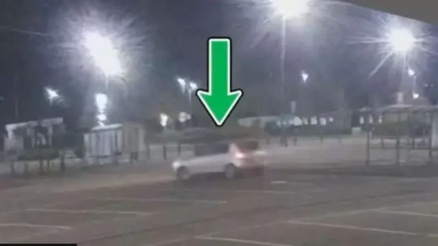 साकिब और हाशिम की कार का सीसीटीव फुटेज. 