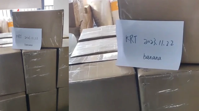 Прекурсор сырткы көрүнүшү окшош башка товарларга кошулуп жиберилет. Сүрөттө товар banana деген каймана ат менен аталган дарекке жолдонгон дейт