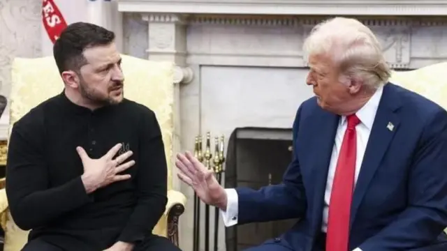 யுக்ரேன், அமெரிக்க ராணுவ உதவி நிறுத்தம், டிரம்ப் - ஸெலன்ஸ்கி