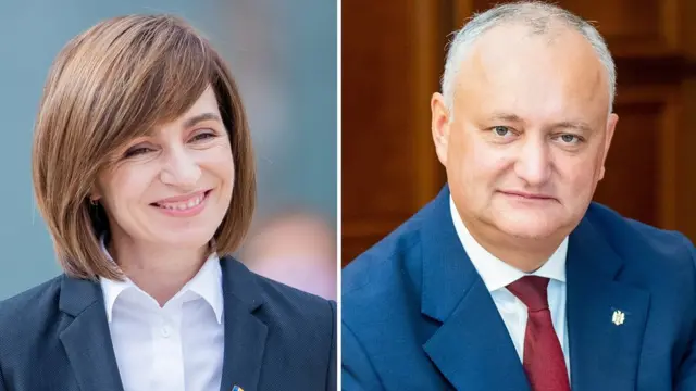 экс-премьер Майя Санду и действующий президент игорь додон.