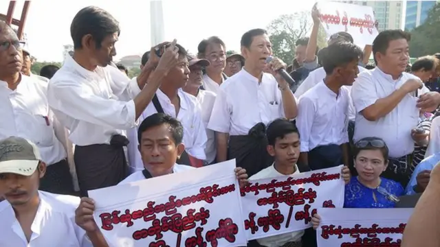 ရန်ကုန်မြို့မှာ ပြုလုပ်ခဲ့တဲ့ မြစ်ဆုံအရေး ကန့်ကွက်လှုပ်ရှားမှု