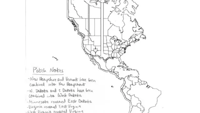சிலி `லாங் சிலி' என மாறிவி்டது, மேற்கு கடலோரப் பகுதி முழுக்க நீக்கப்பட்டு மூன்றாம் உலகப் போருக்கு காரணமான சிலி-அமெரிக்க யுத்தத்தை ஏற்படுத்துவது போல இருக்கிறது