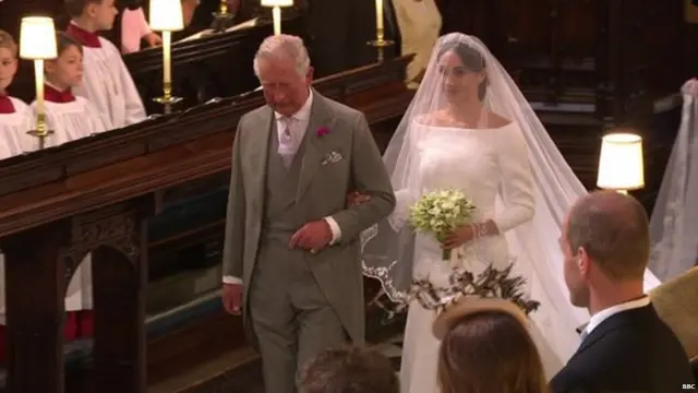 ਪ੍ਰਿੰਸ ਚਾਰਲਸ ਨਾਲ ਆਉਂਦੀ ਹੋਈ ਮੇਘਨ ਮਾਰਕਲ