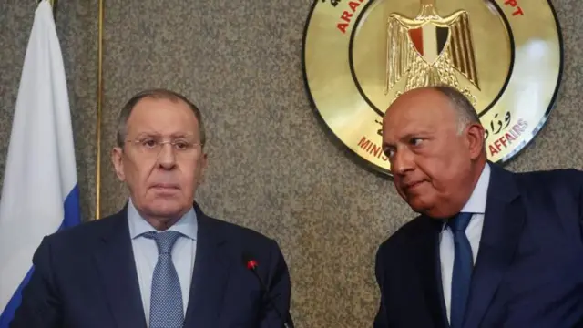 ላቭሮቭ ከግብፁ አቻቸው ሳሚ ሽኩሪ ጋር በካይሮ