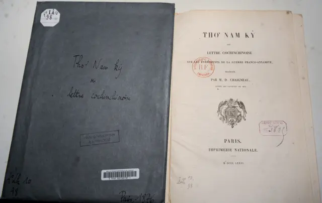 Sách Michel Đức Chaigneau 'Thơ Nam Kỳ'xuất bản năm 1876 tại Pháp