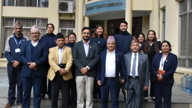 शिक्षामन्त्रीसँग विभिन्न विश्वविद्यालयका पदाधिकारीहरू