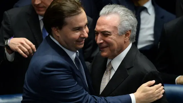 Rodrigo Maia e Michel Temer