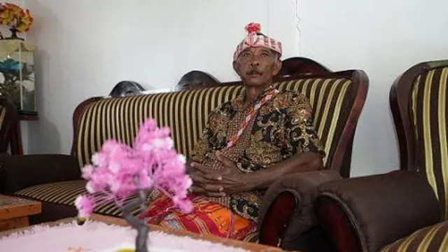 Ketua adat di Desa Tunua, Kecamatan Mollo Utara, Petrus Oktavianus Bifel. 