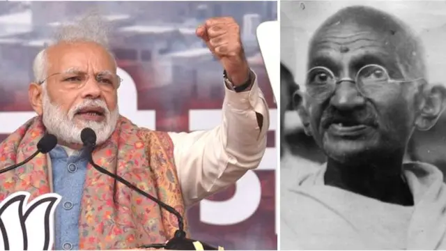 నరేంద్ర మోదీ, గాంధీ