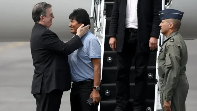 Evo Morales llega a Mexico