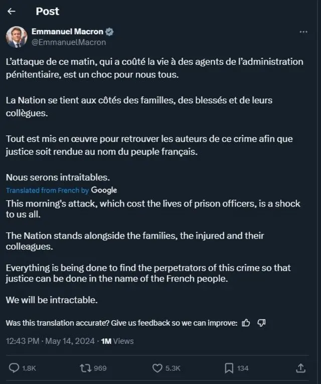 Atẹjade ti Macron fi sita