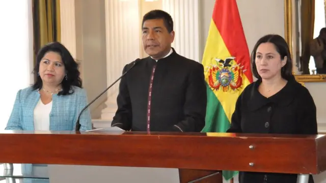 Canciller de Bolivia en conferencia de prensa