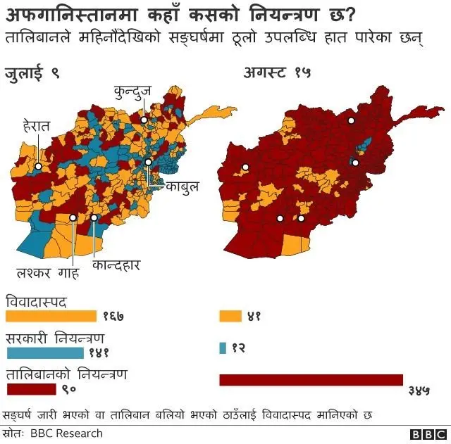 अफगानिस्तानको नक्सा