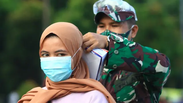 vocid-19, masker, indonesia, virus corona