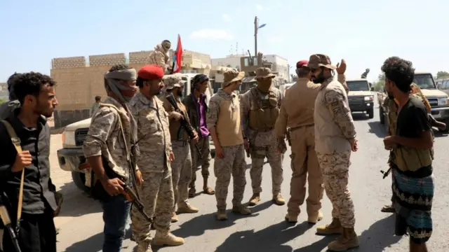 جانب من قوات المجلس الانتقالي الجنوبي