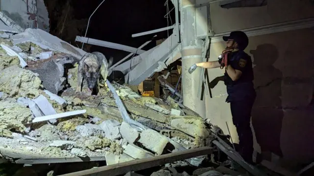 Наслідки удару по готелю в Кривому Розі