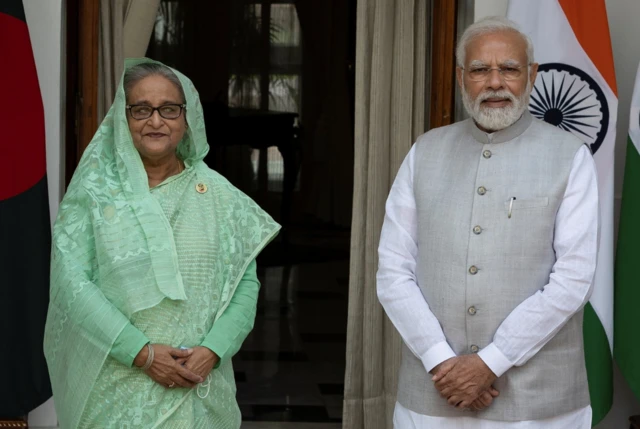 शेख़ हसीना और पीएम मोदी
