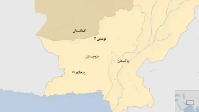 پنجګور نقشه