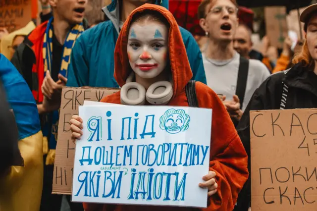 Biểu tình tại Kyiv phản đối việc ban hành luật hạn chế các cơ quan độc lập giám sát tham nhũng