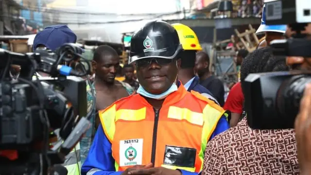 Ọga agba ajọ LASEMA naa wa nibi isẹlẹ ina to n jo