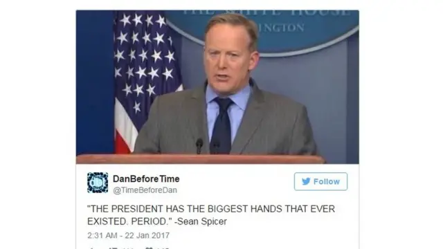 "У президента самые большие руки"