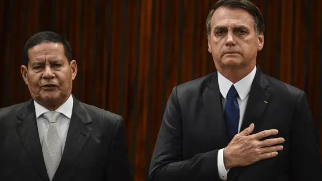 Hamilton Mourão e Jair Bolsonaro