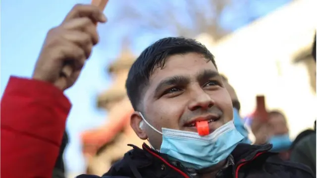 नेपाल प्रदर्शनकारी