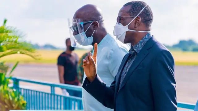 Gov Okowa wit Gov Obaseki for Edo State