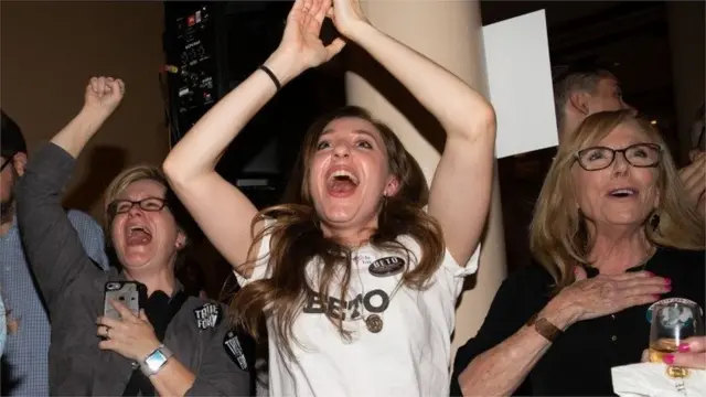 Democrats celebrate in Austin, Texas
