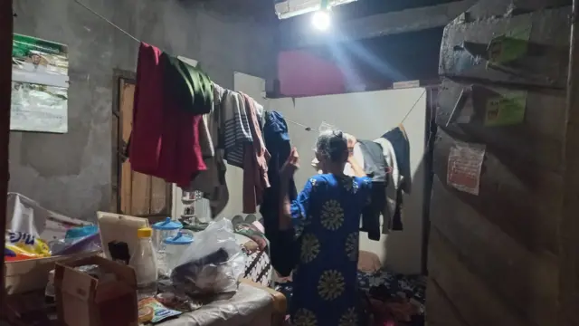 Kondisi rumah Sri Yatmi. 