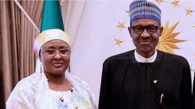 Aisha Buhari na onyeisiala Muhammadu Buhari