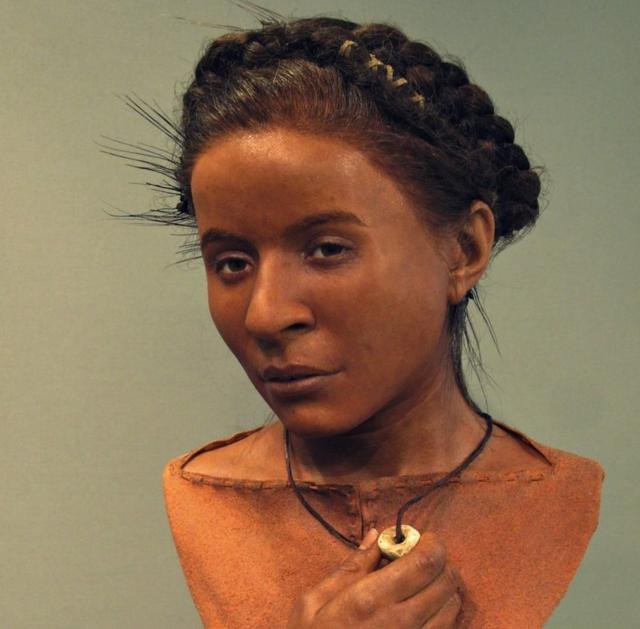 新石器时代女性遗骸脸部复原像