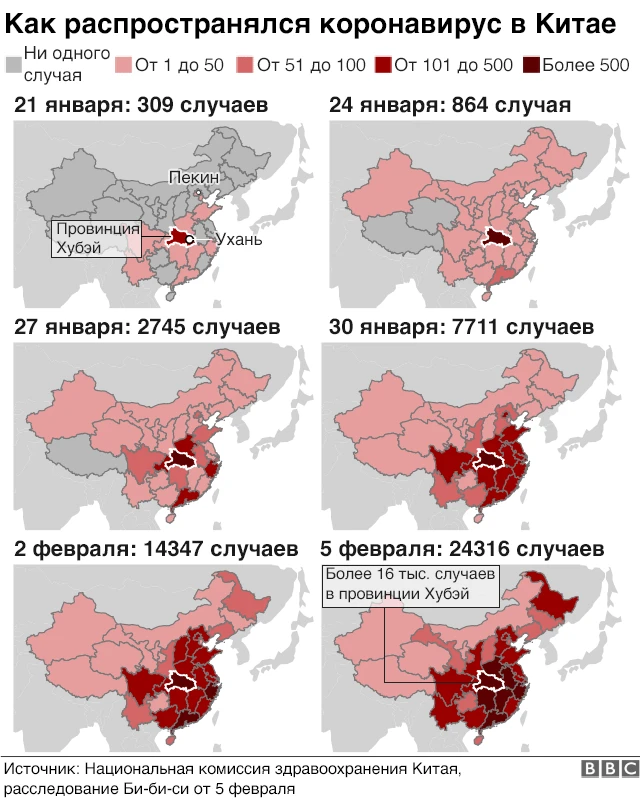 Распространение коронавируса