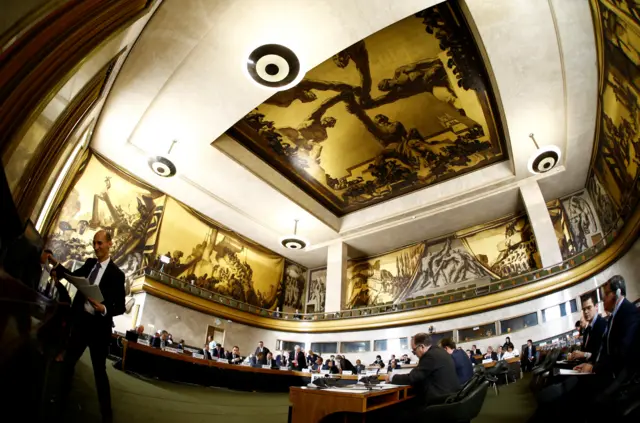 日内瓦联合国裁军谈判会议现场