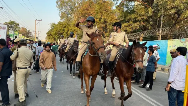 మెస్సీ పర్యటనకు కట్టుదిట్టమైన భద్రతను ఏర్పాటు చేశారు.