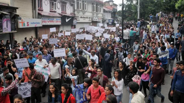एक बच्ची से बलात्कार की घटना के बाद शिमला में हुए थे प्रदर्शन