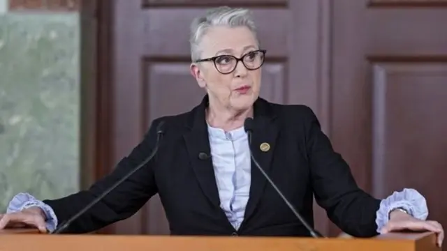 เบริต ไรซ์ ออนเดอร์เซน ประธานคณะกรรมการรางวัลโนเบลสาขาสันติภาพ ประกาศผลการตัดสินที่กรุงออสโลของนอร์เวย์