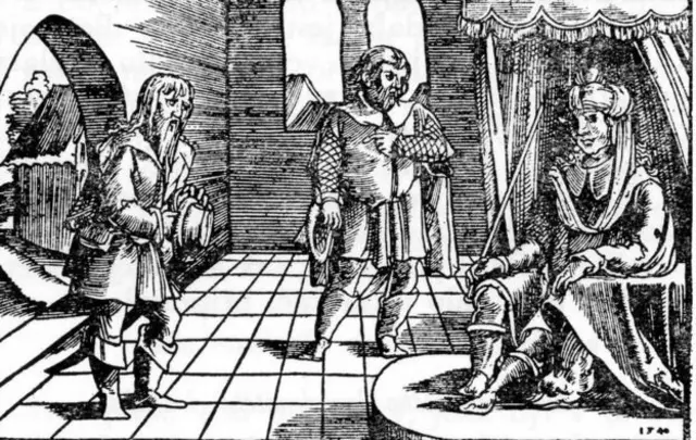 ภาพพิมพ์สมัยศตวรรษที่ 19 จำลองภาพของ "บอริวอยที่หนึ่ง" ดยุคแห่งโบฮีเมียผู้ก่อตั้งราชวงศ์เชมิสลิด (Přemyslid)