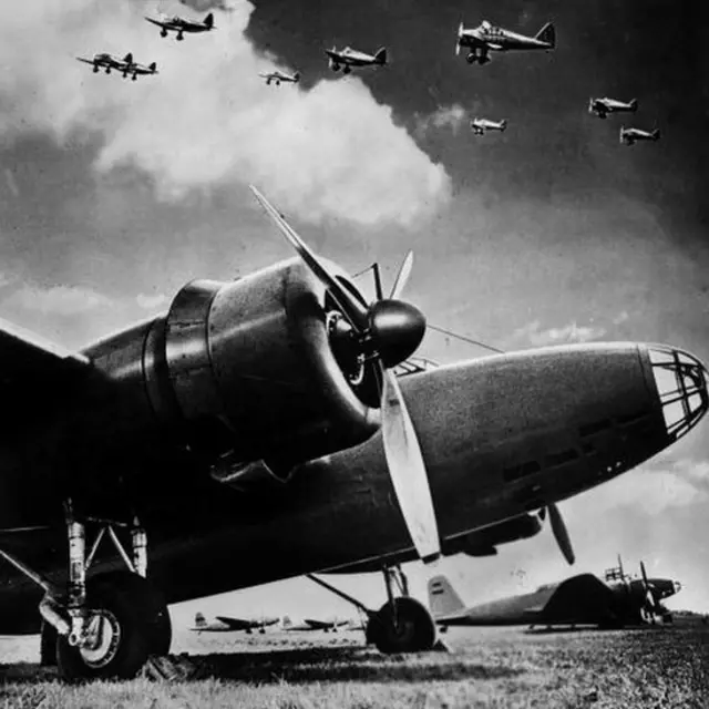 Mitsubishi KI 21 bombers. 1941. LAP-5769. (Photo by LAPI/Roger Viollet/Getty Images)