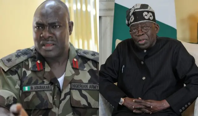 Foto Ọchịagha Rabe Abubakar na Onyeisiala Tinubu