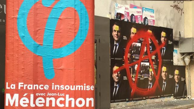 Сторонники левого радикала Жан-Люка Меланшона недолюбливают Макрона