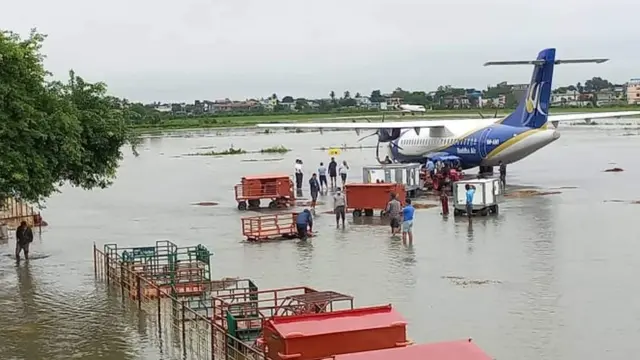 विराटनगर विमानस्थलमा डुबान