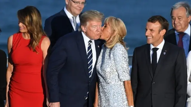 Трамп и Макрон