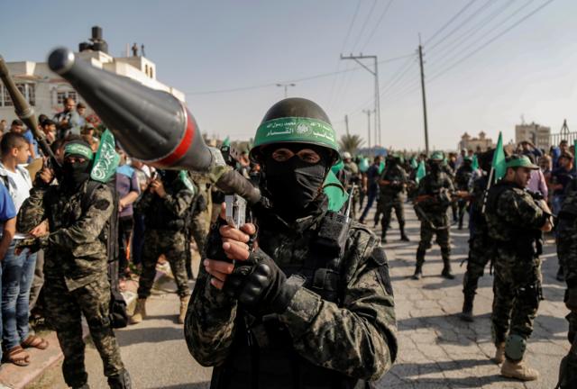 Hình chụp các chiến binh Hamas