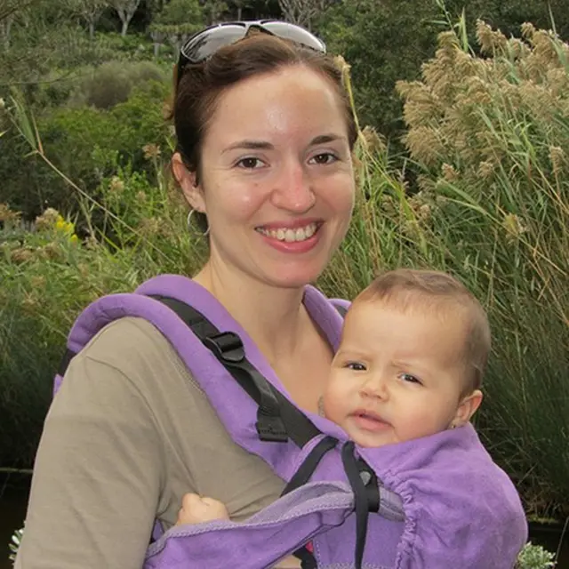 Patricia Verdú con su hija