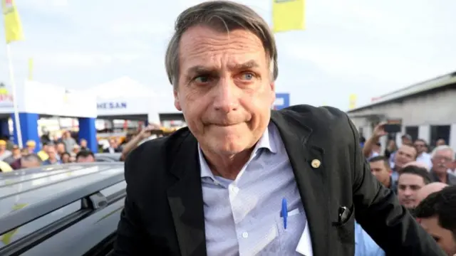 Candidato presidencial Bolsonaro