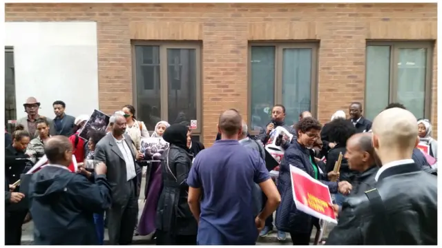 ሰልፈኛታት ኣብ ለንደን 14 መስከረም 2018