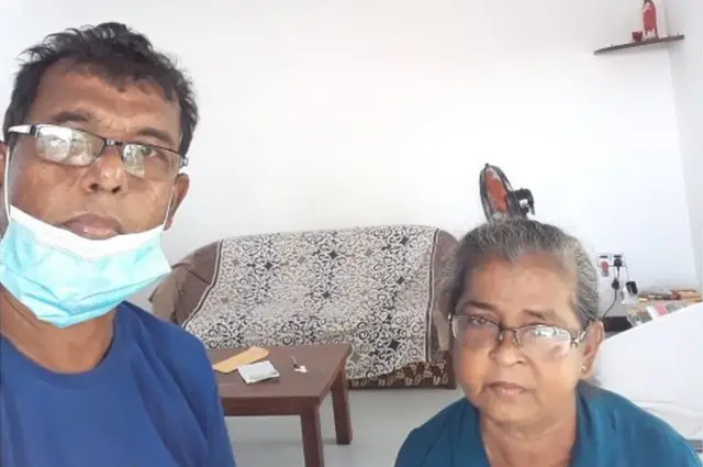 Andrew Silva bersama Sumithra