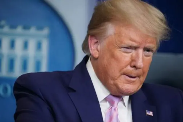 دونالد ترامپ در یک کنفرانس خبری